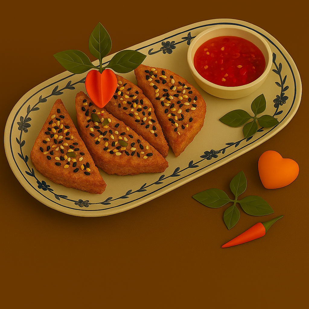 (T) Sesame Seed Prawn Toast